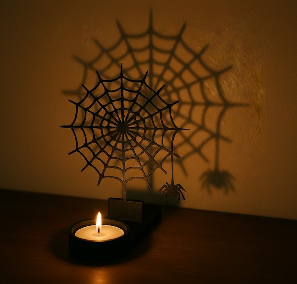 Shadow Art - Spider and Web