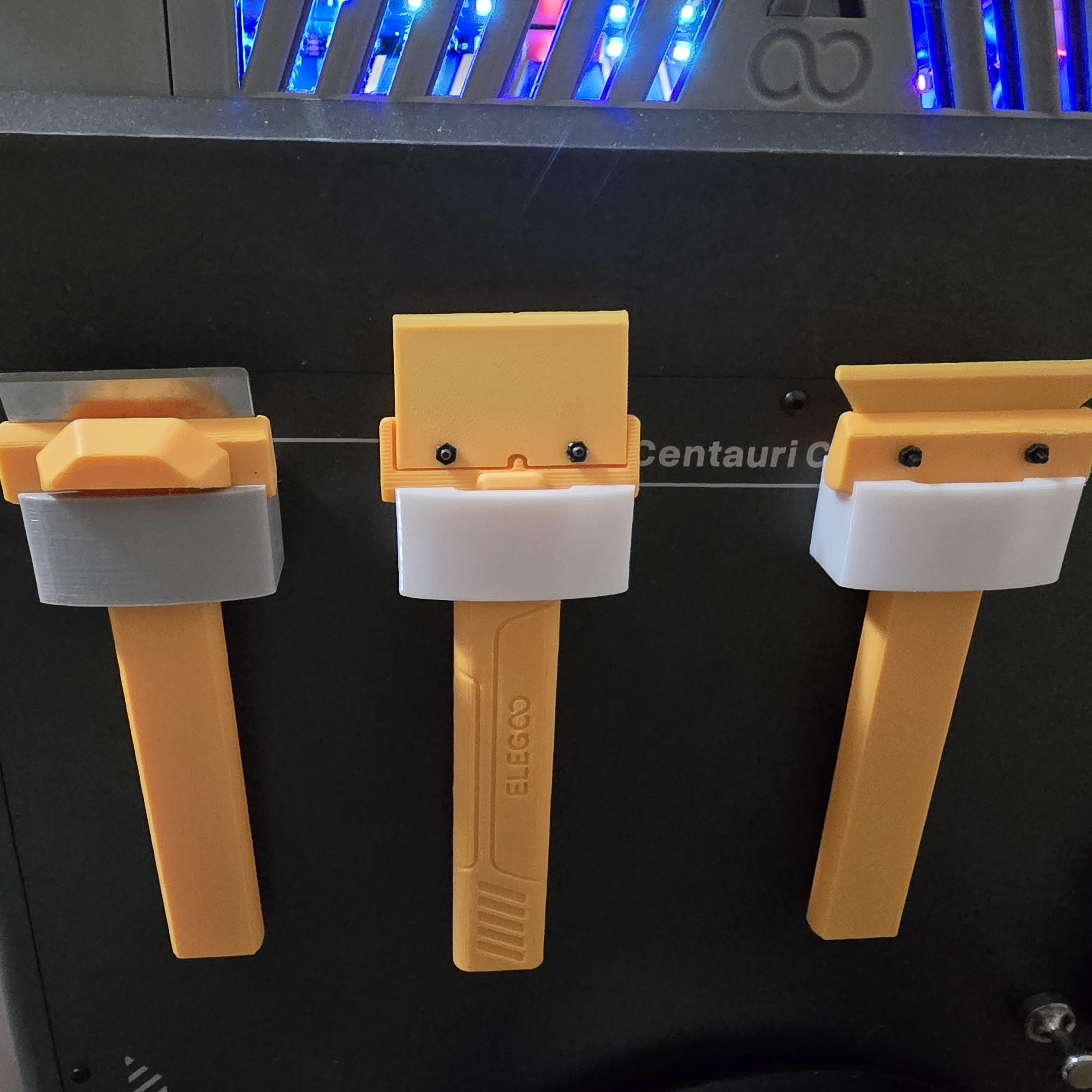 Magnetic side holder for elegoo scraper 3D model