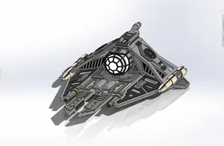 Black Ace Tie Fighter, Griff Hollaron,  Xwing style