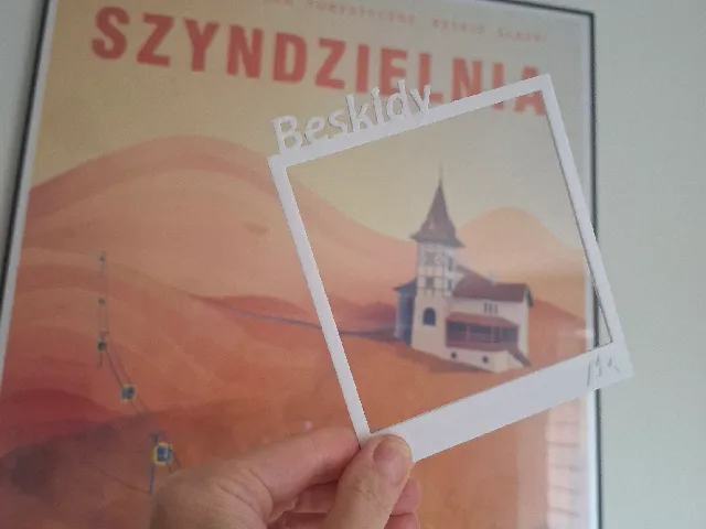 Mountain Photo Frame in Polaroid Style-Frame Your Memories!/Górska Ramka do zdjęć w stylu Polaroid - Kadruj wspomnienia!