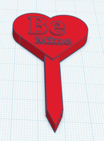Be Mine Valentines - Plant Stake
