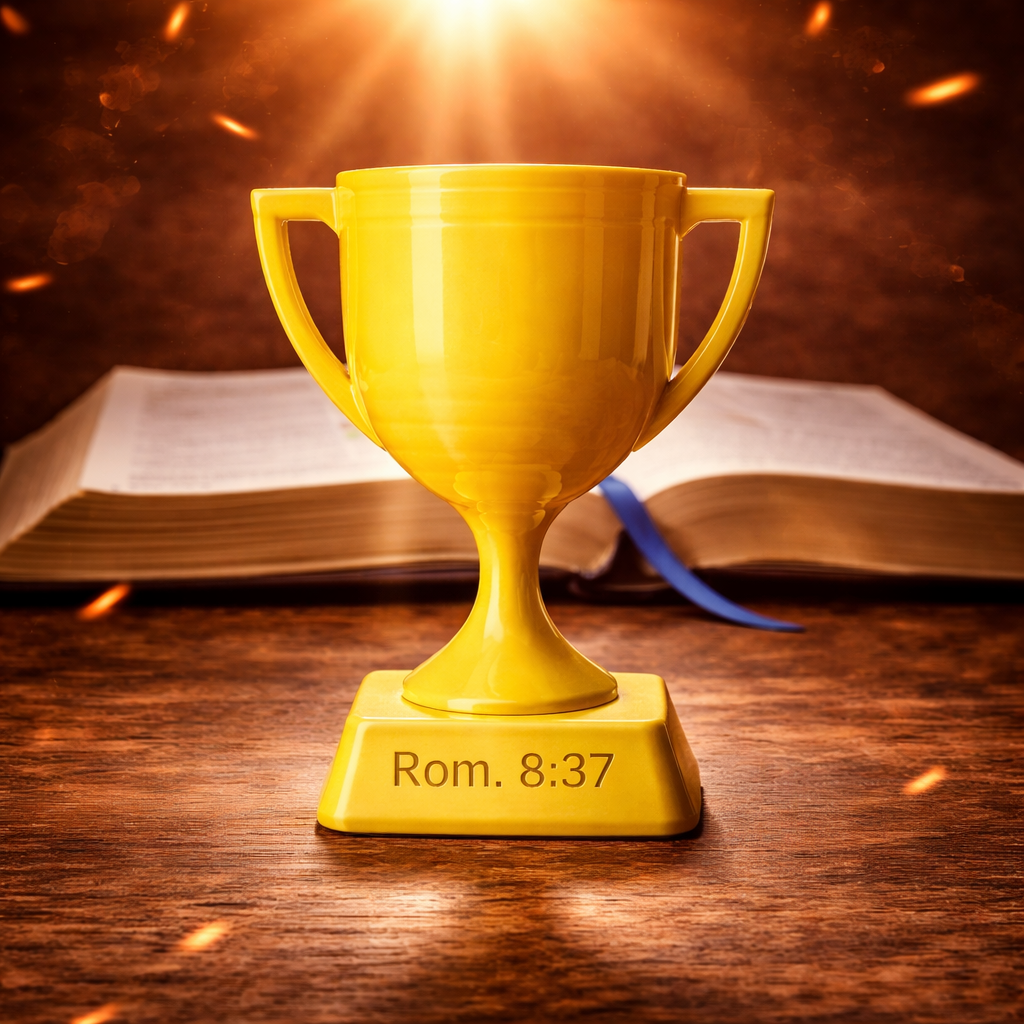 Romans 8:37 trophy base