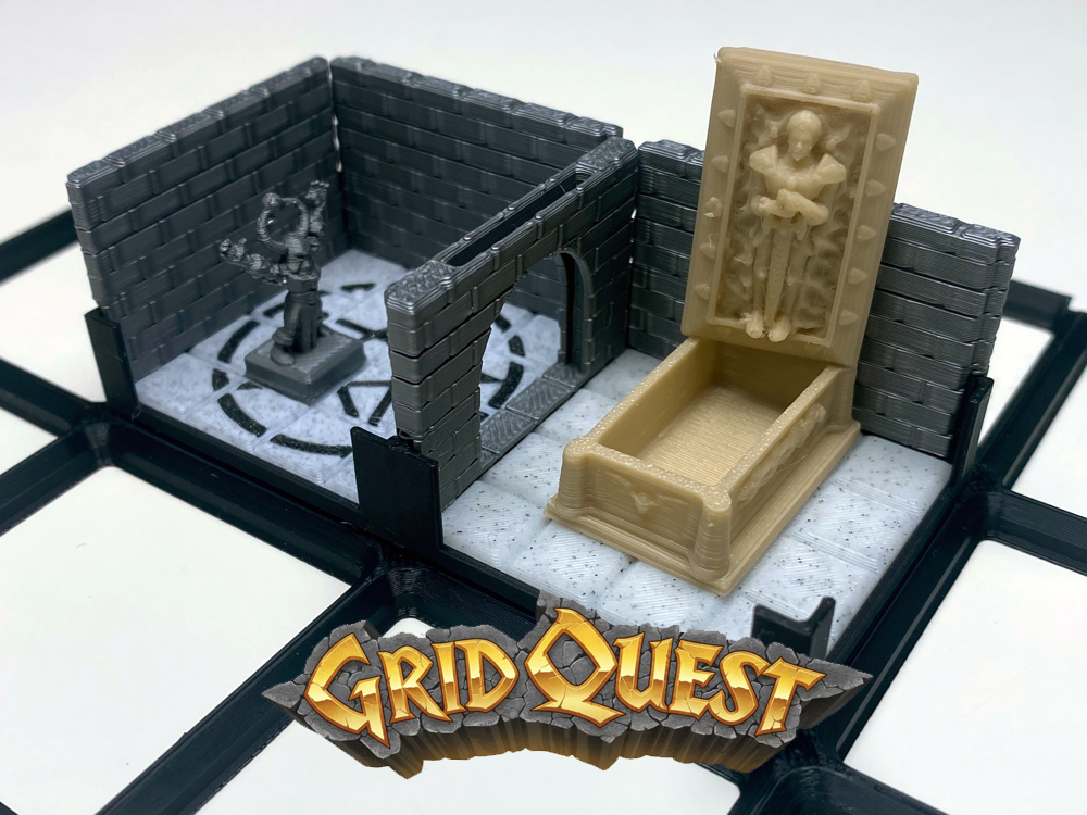 GridQuest SARCOPHAGUS / COFFIN (The Gridfinity Game)