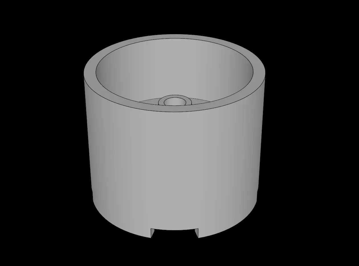 Lego Compatible (73111.dat) Brick 3 x 3 x 2 Round with Recessed