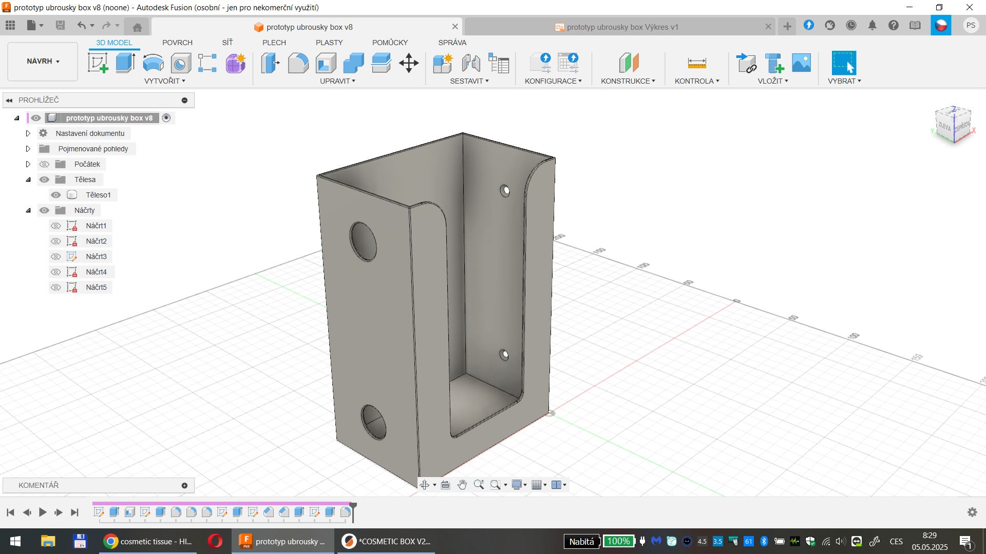 Tissue holder 200 piece TH200 (No supports)