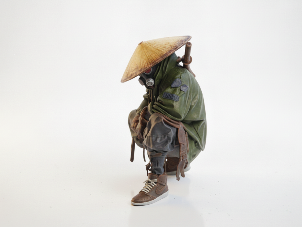 Hooded Assassin Fantasy Figurine 3D Printable