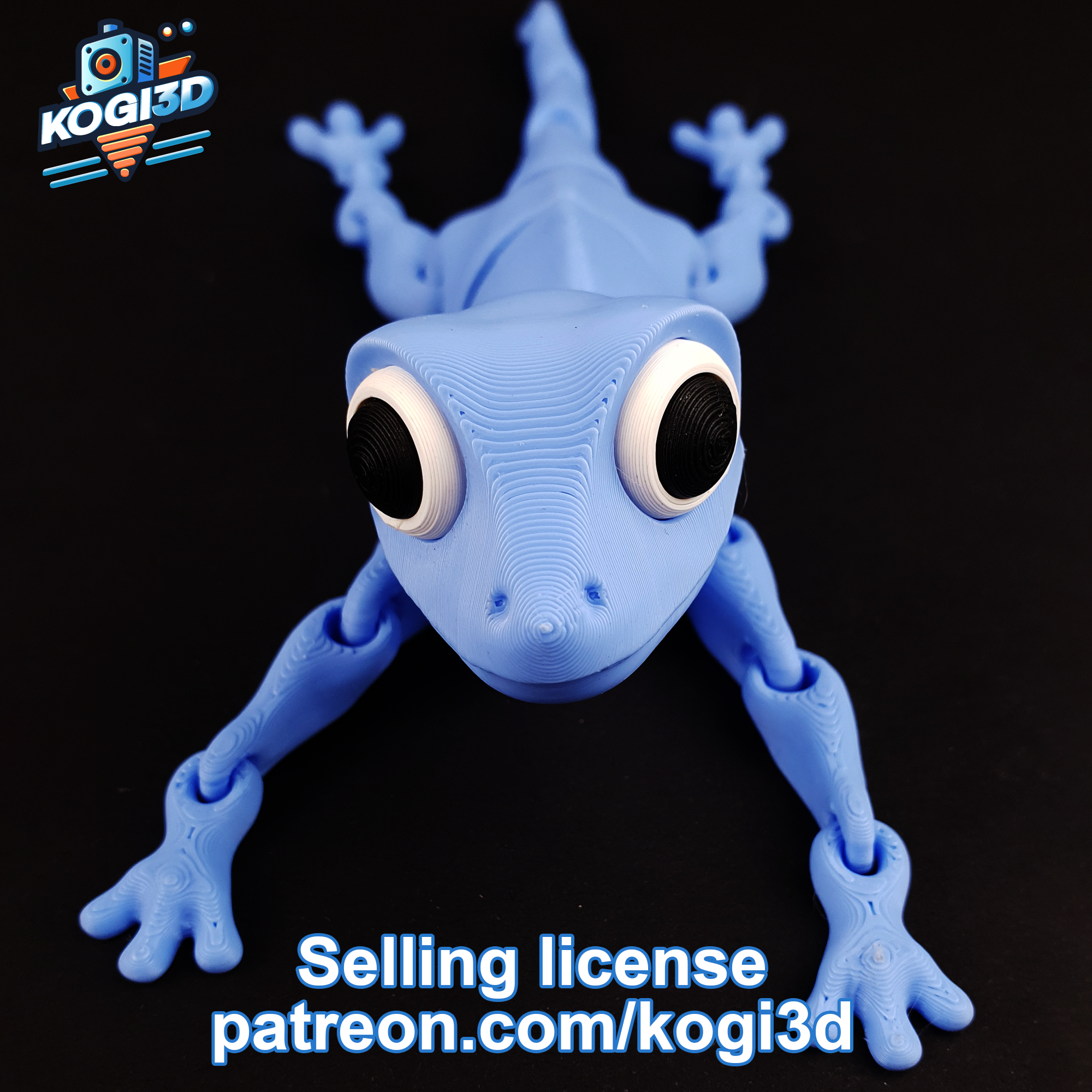 Miniatura 17 do modelo 3D Articulated Flexi Lizard Model
