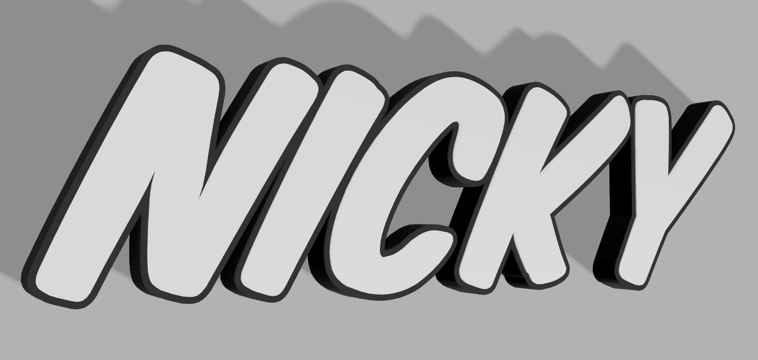 NICKY LED - Namenslampe (Name Lamp)