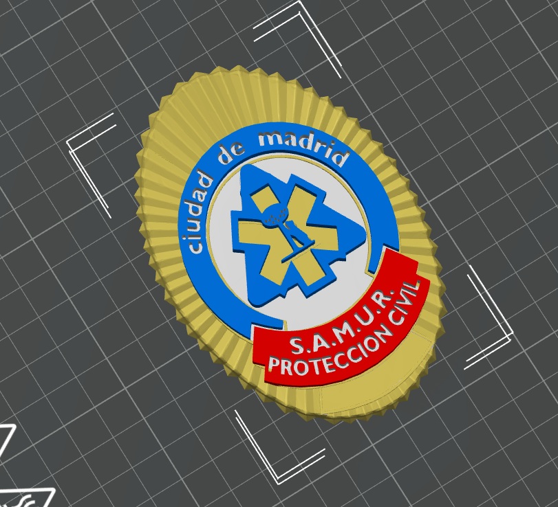 Escudo tradicional del SAMUR-Protección Civil