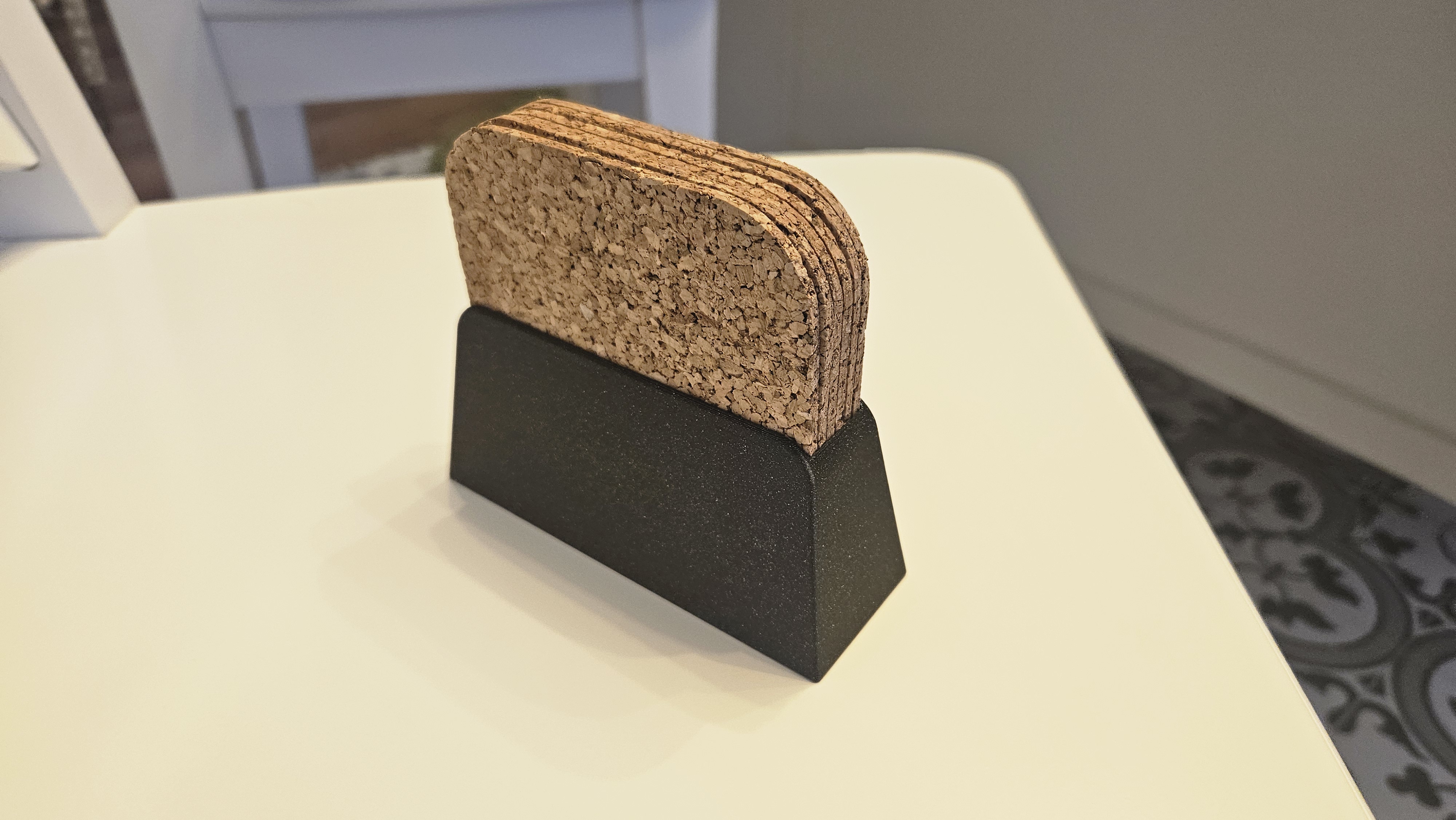 Cork coaster holder
