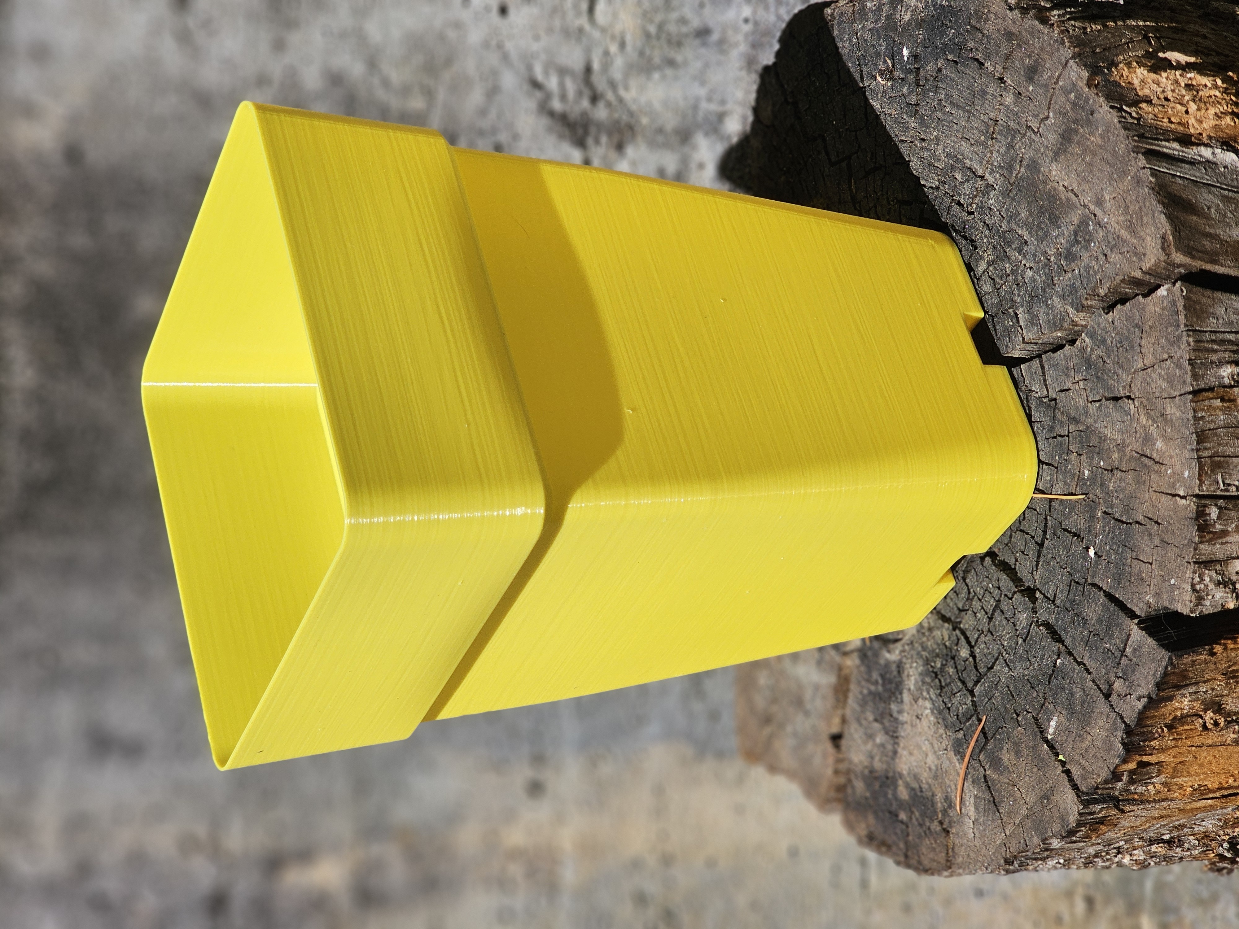 Tall stackable square pot