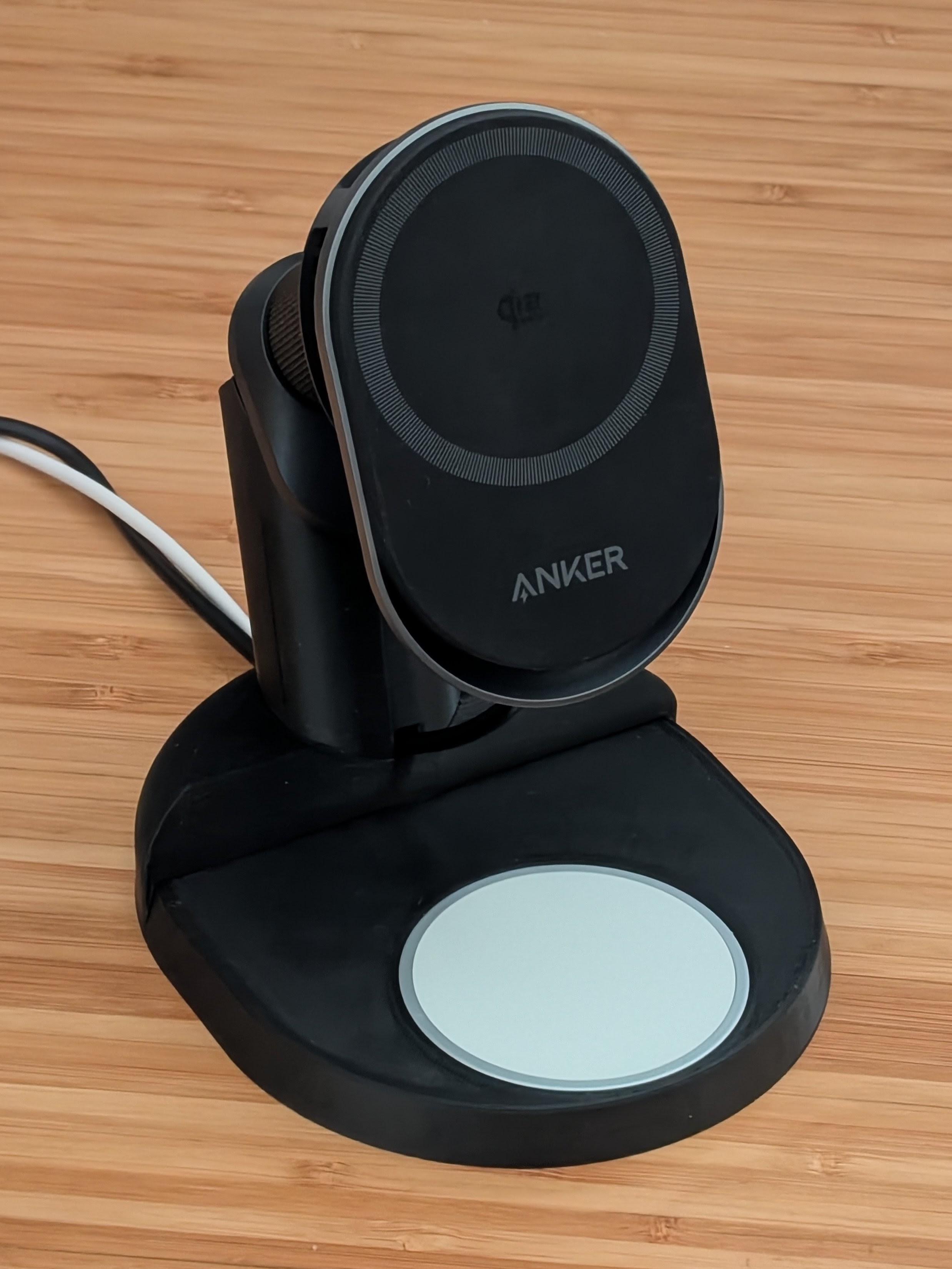 Desk adapter compatible with Anker Prime 25W Car Qi Charger