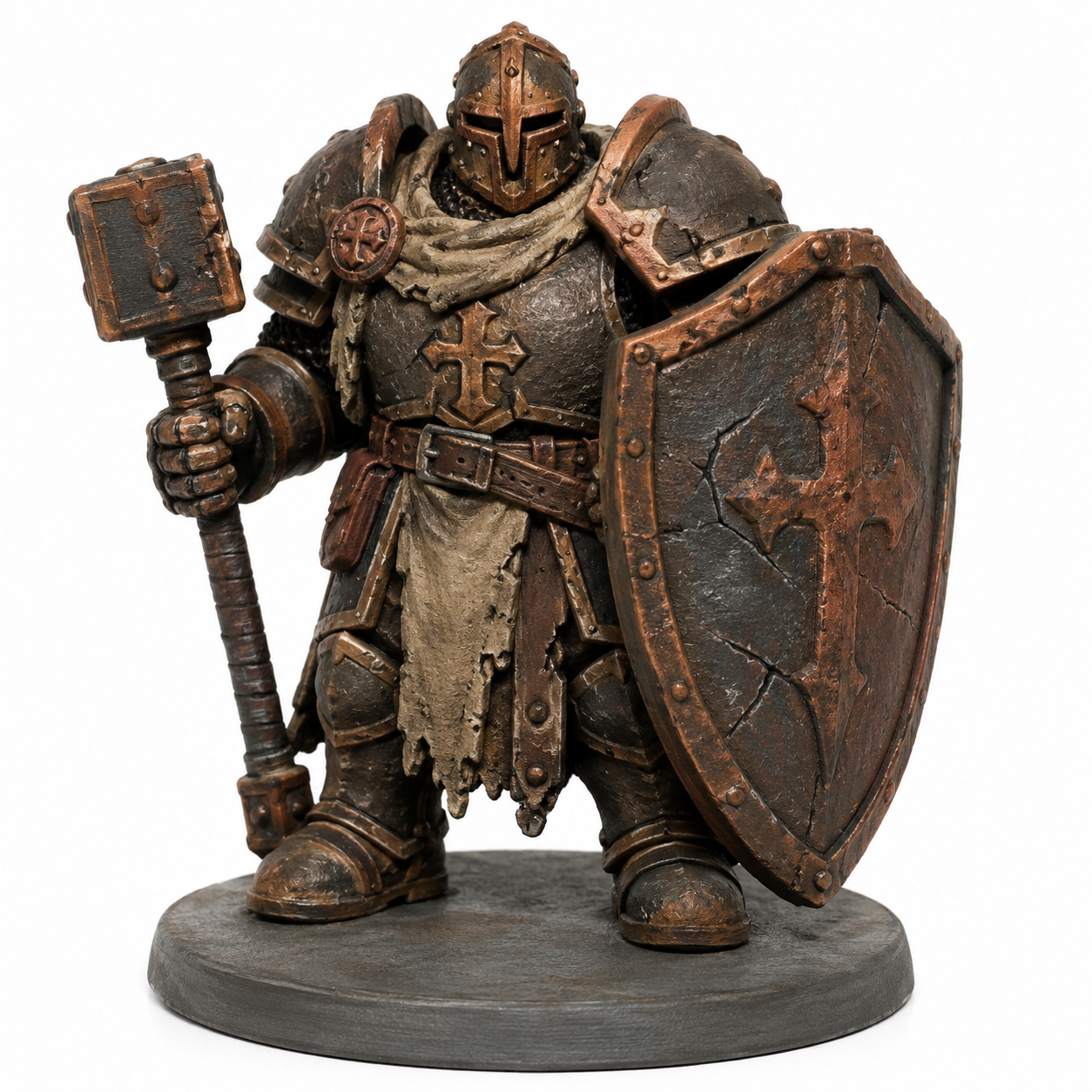 Crypt Knight Large Cracked Shield