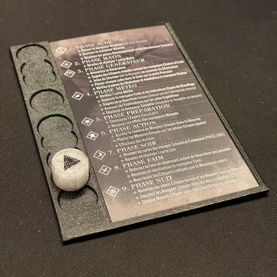 Frostpunk - Round card Sleeve/Board and Marker (version franaise) by  MiracleMike | Download free STL model | Printables.com