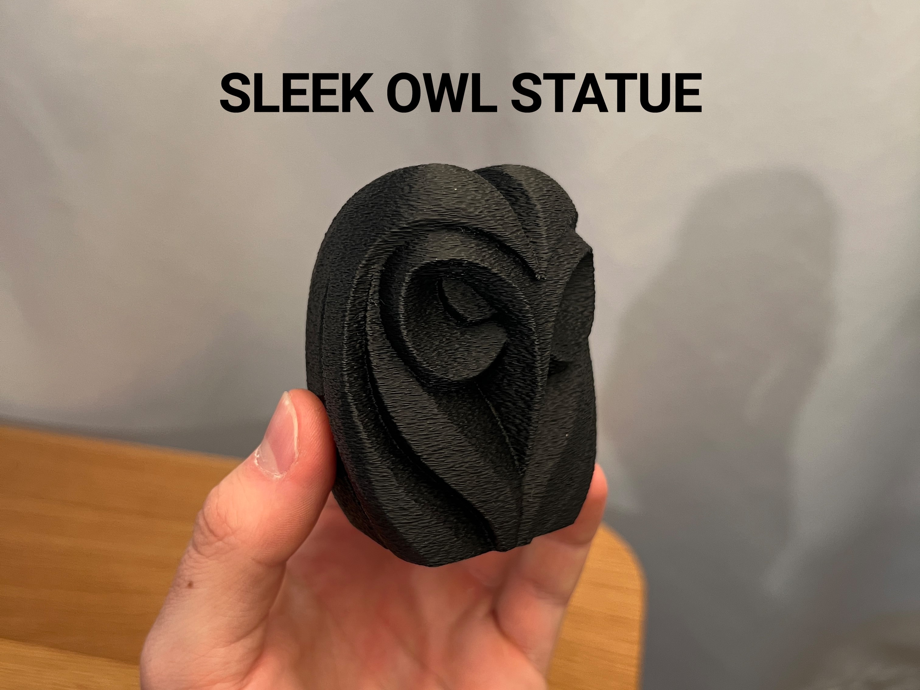 Sleek Owl Statue