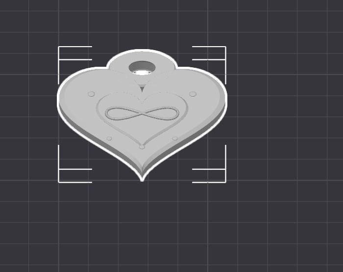Modellname / Titel  Herz Schlüsselanhänger Deluxe – Romantischer 3D Druck Anhänger STL