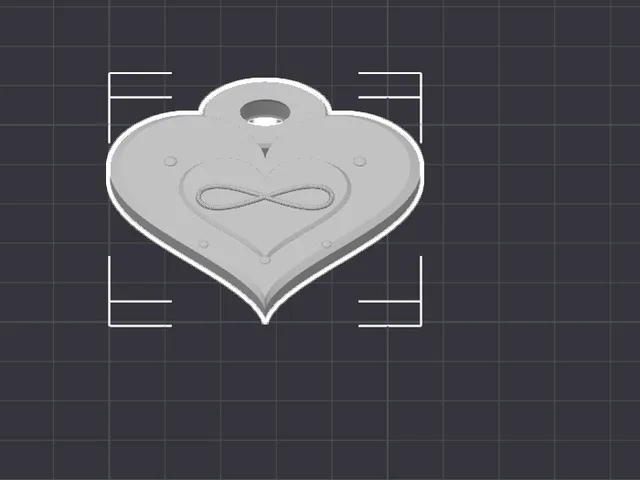 Modellname / Titel  Herz Schlüsselanhänger Deluxe – Romantischer 3D Druck Anhänger STL