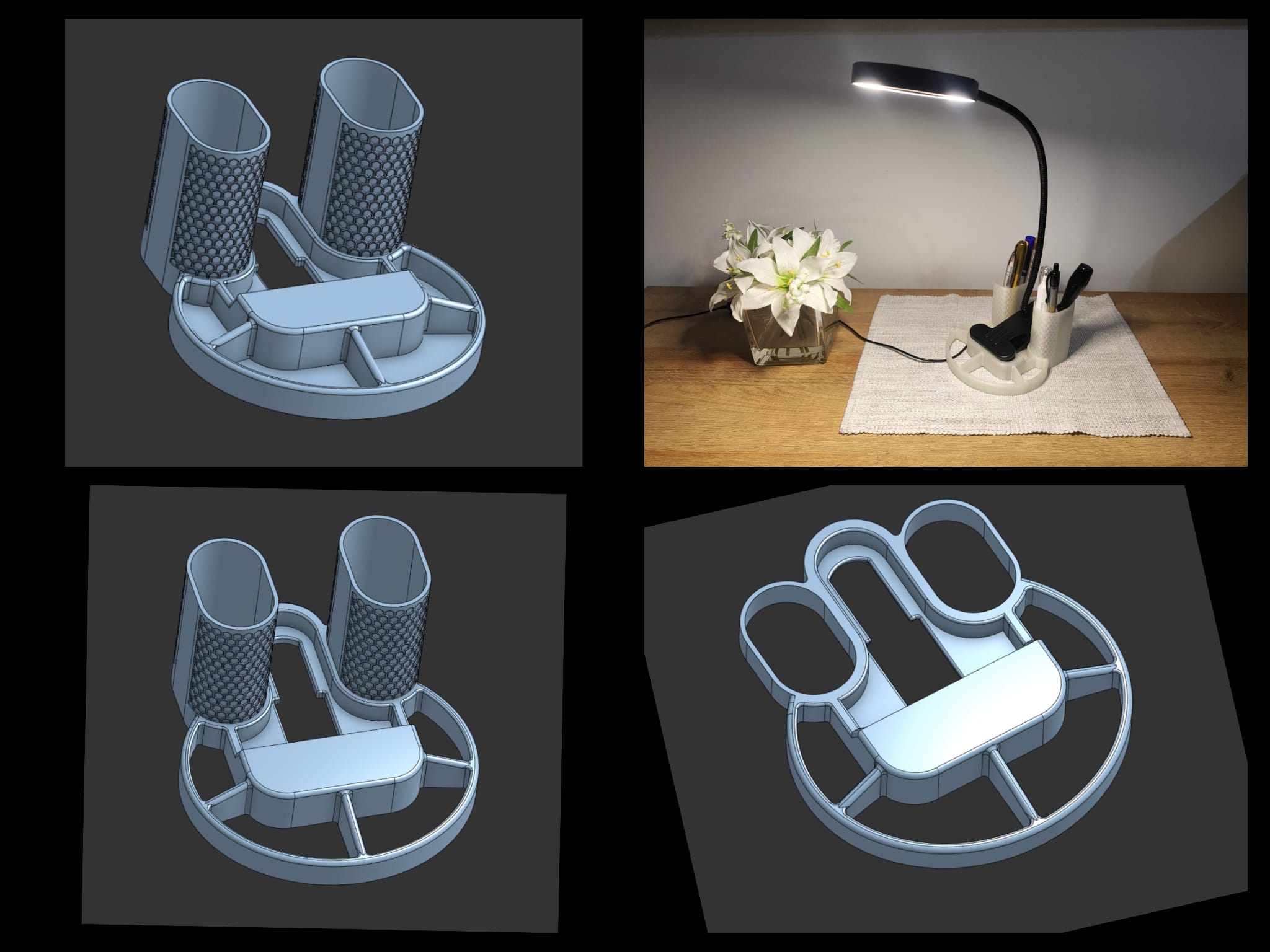 Stand for clip-on LED light