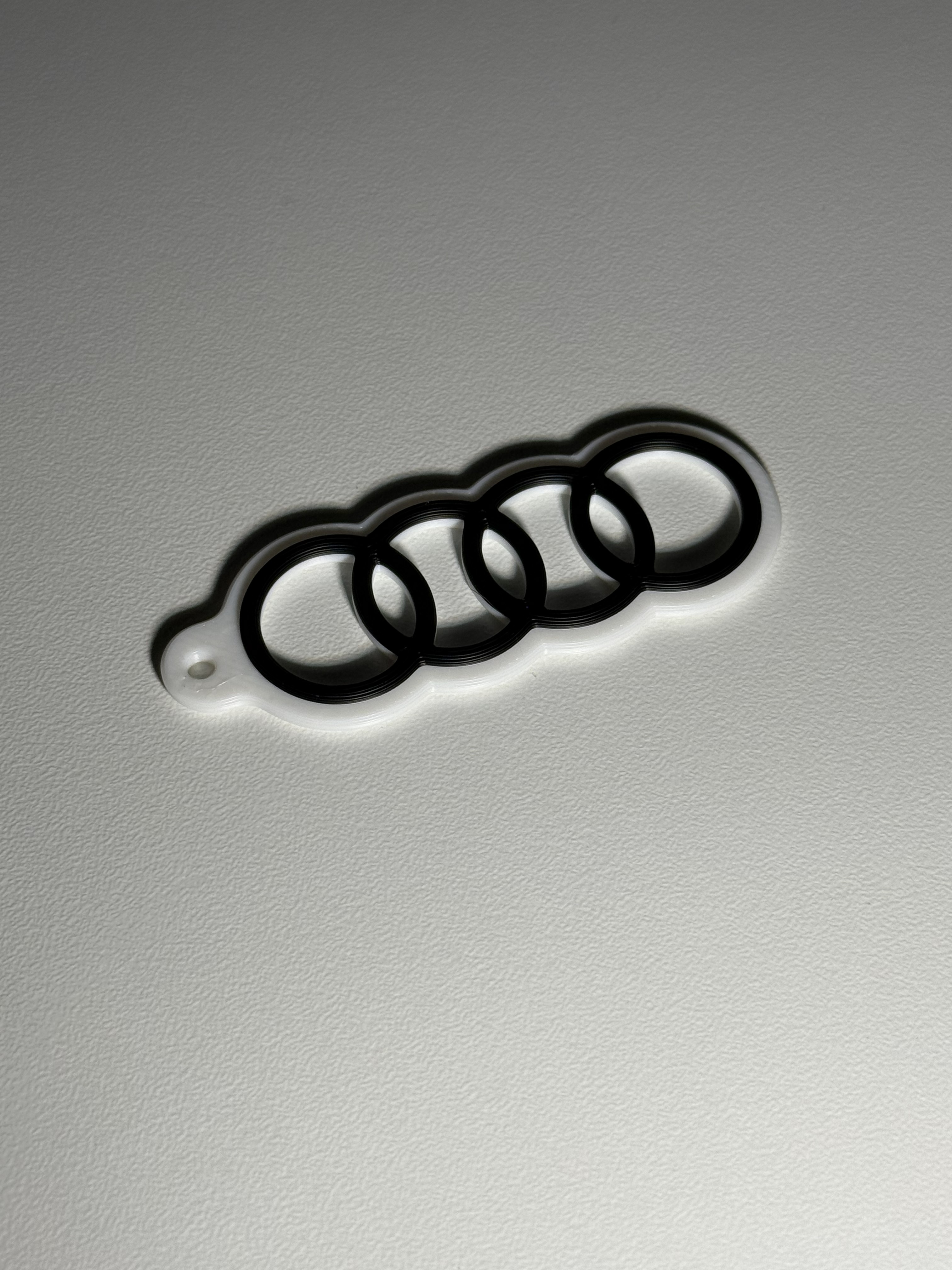 Audi logo keychain