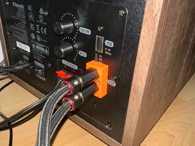 Klipsch ProMedia Heritage 2.1 Subwoofer RCA Cable Holder (Cable-Specific)