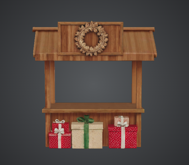 Christmas Market Stall – Festive Wooden Holiday Display