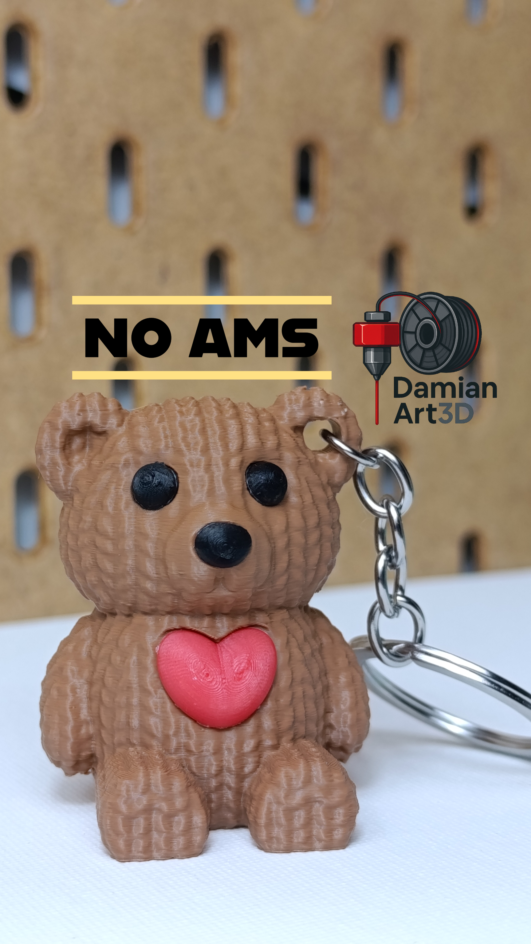 Knitted Teddy keychain — miniatura 3