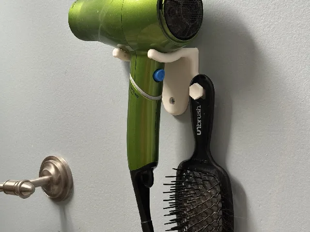 Hairdryer & UNbrush Holder