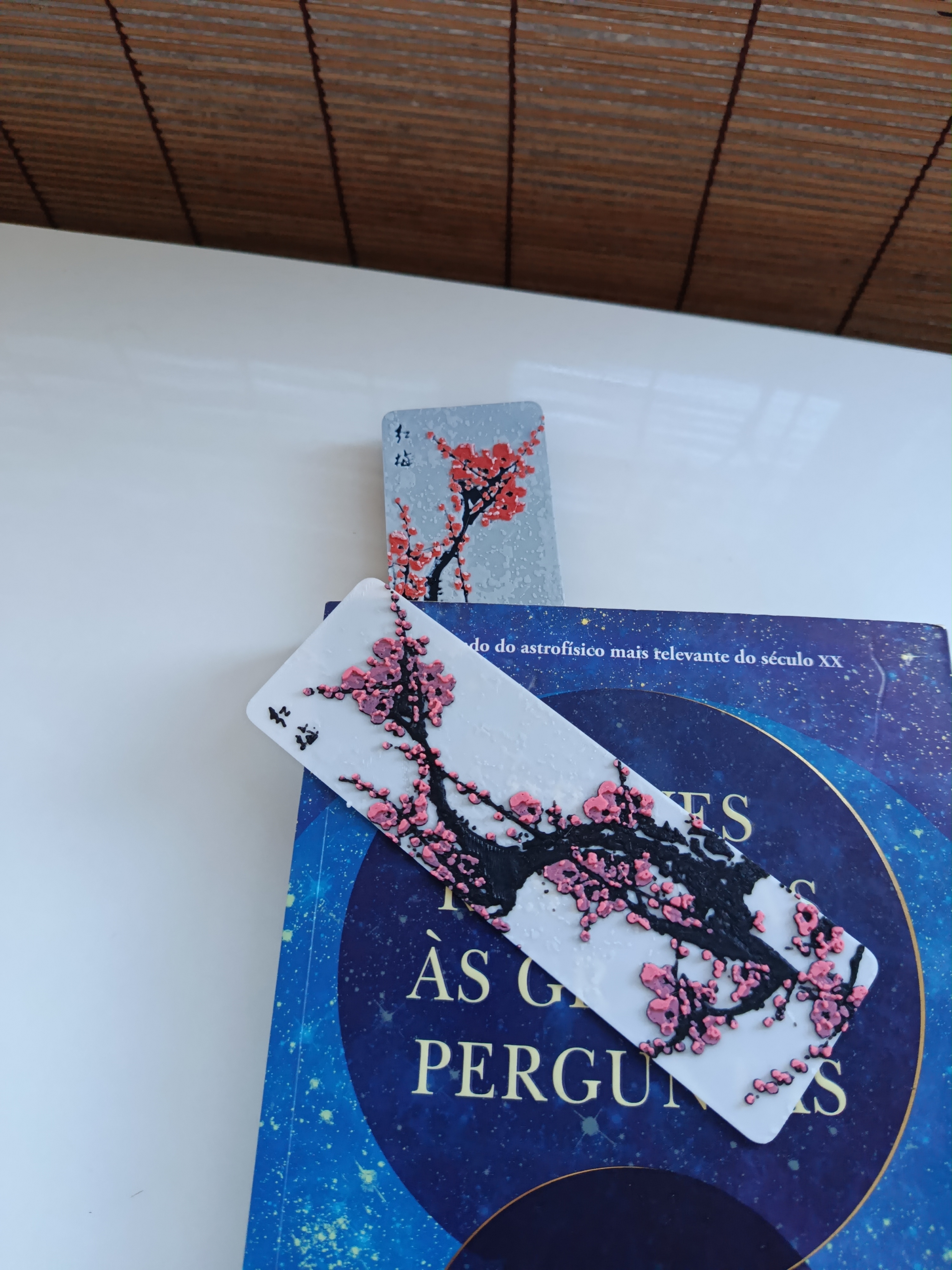 Cherry blossom Hueforge Bookmark