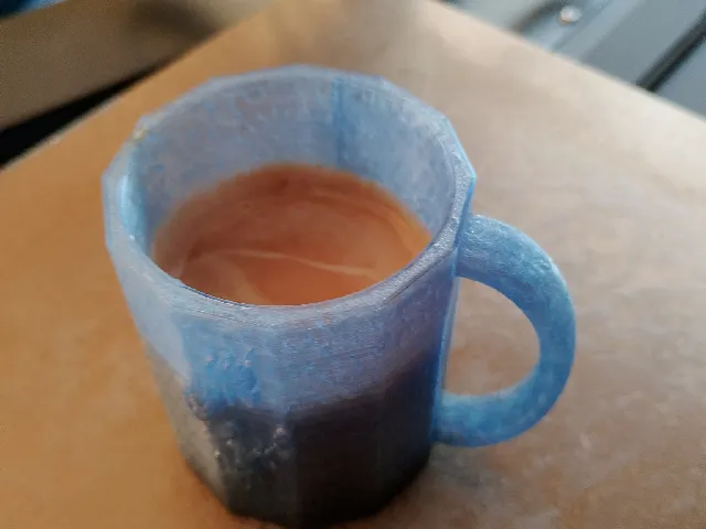 Tazza personalizzata Caffè e Latte motivo in Petg trasparente