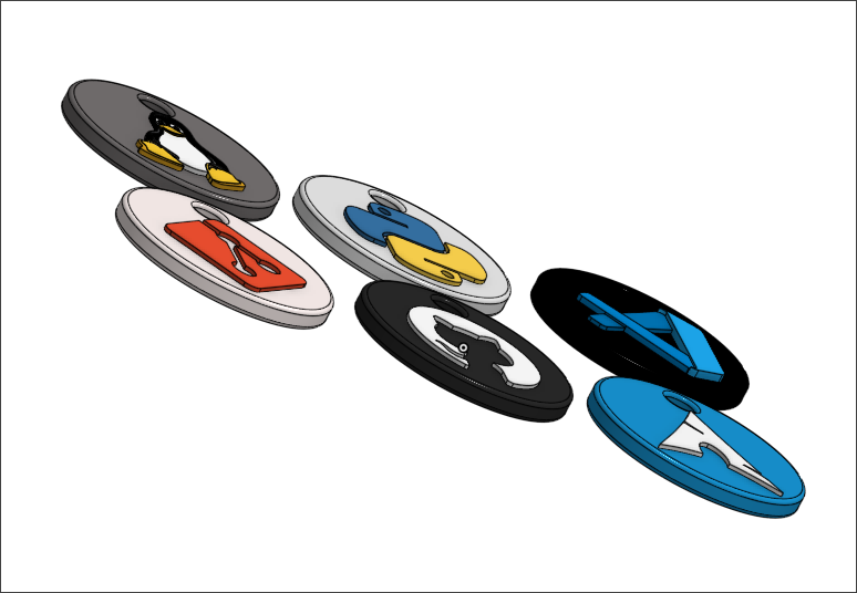 Miniatura 2 do modelo 3D Developer Keychains
