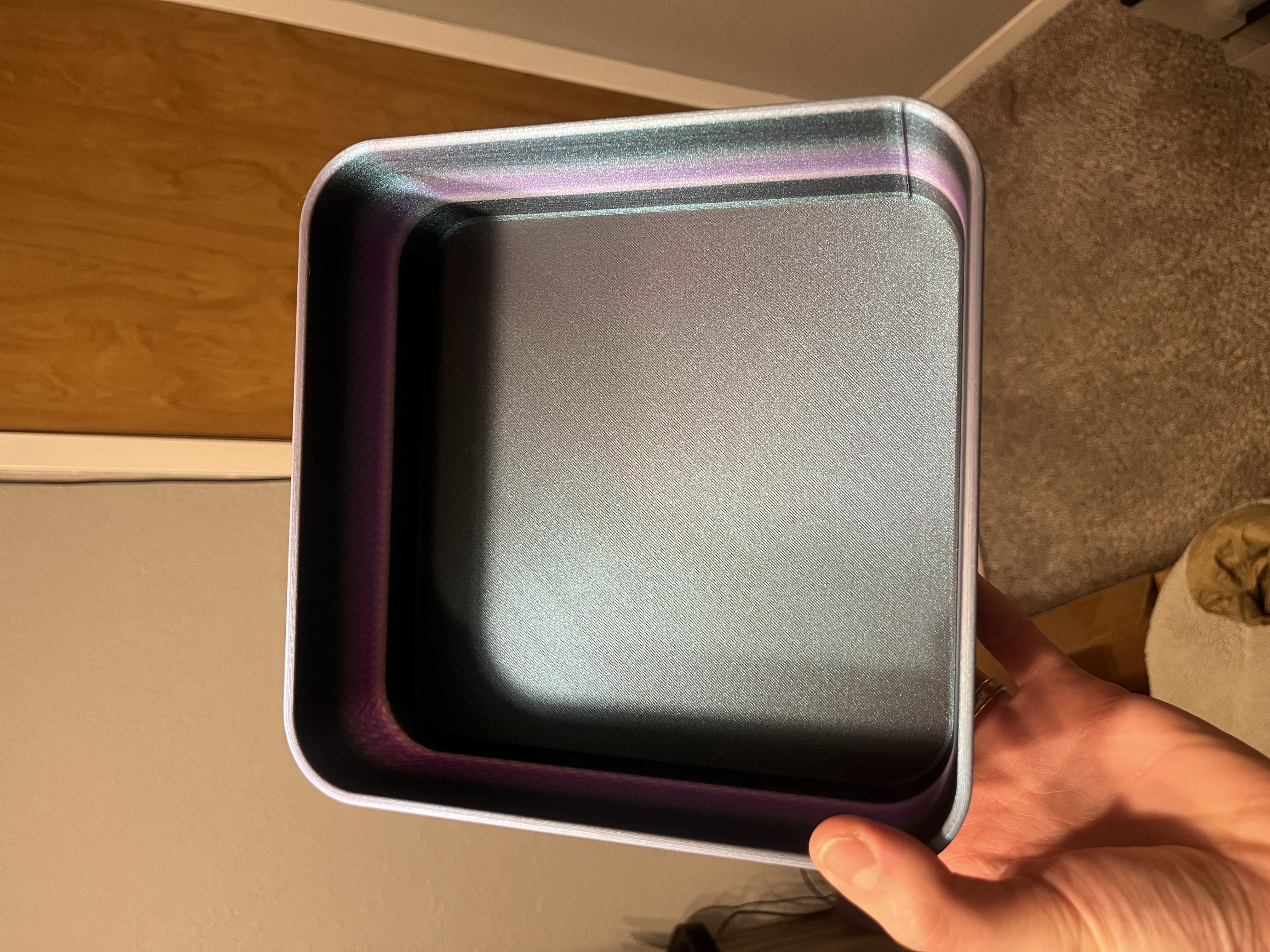 Large Square Tray for storage, 210mm x 210mm x 80mm