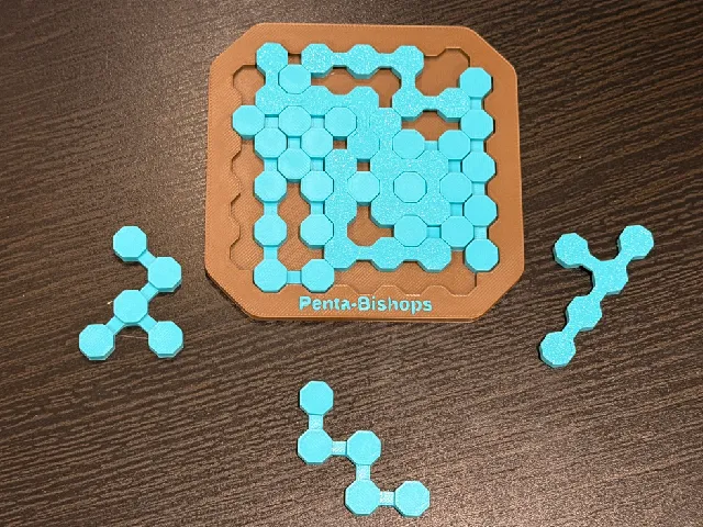 Penta-Bishops Packing Puzzle