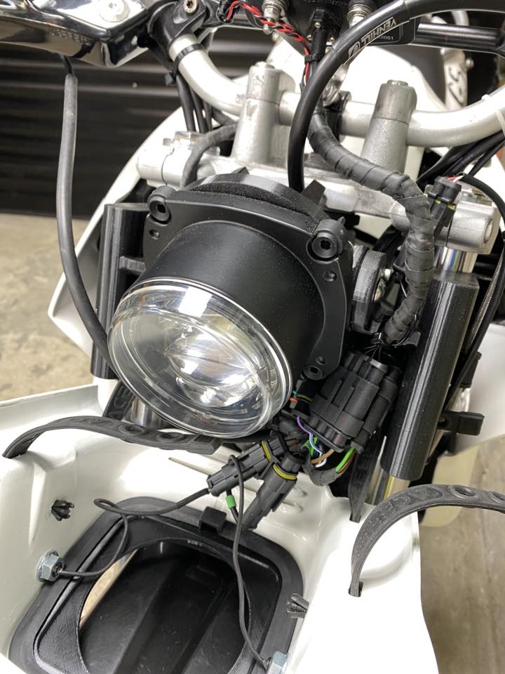 Acerbis Elba Adapter Bracket to Hold LG885 Low/Hi beam headlight