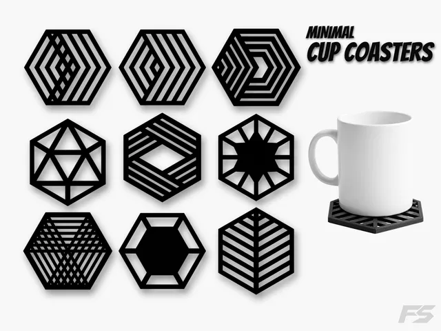 Minimal Cup Coasters