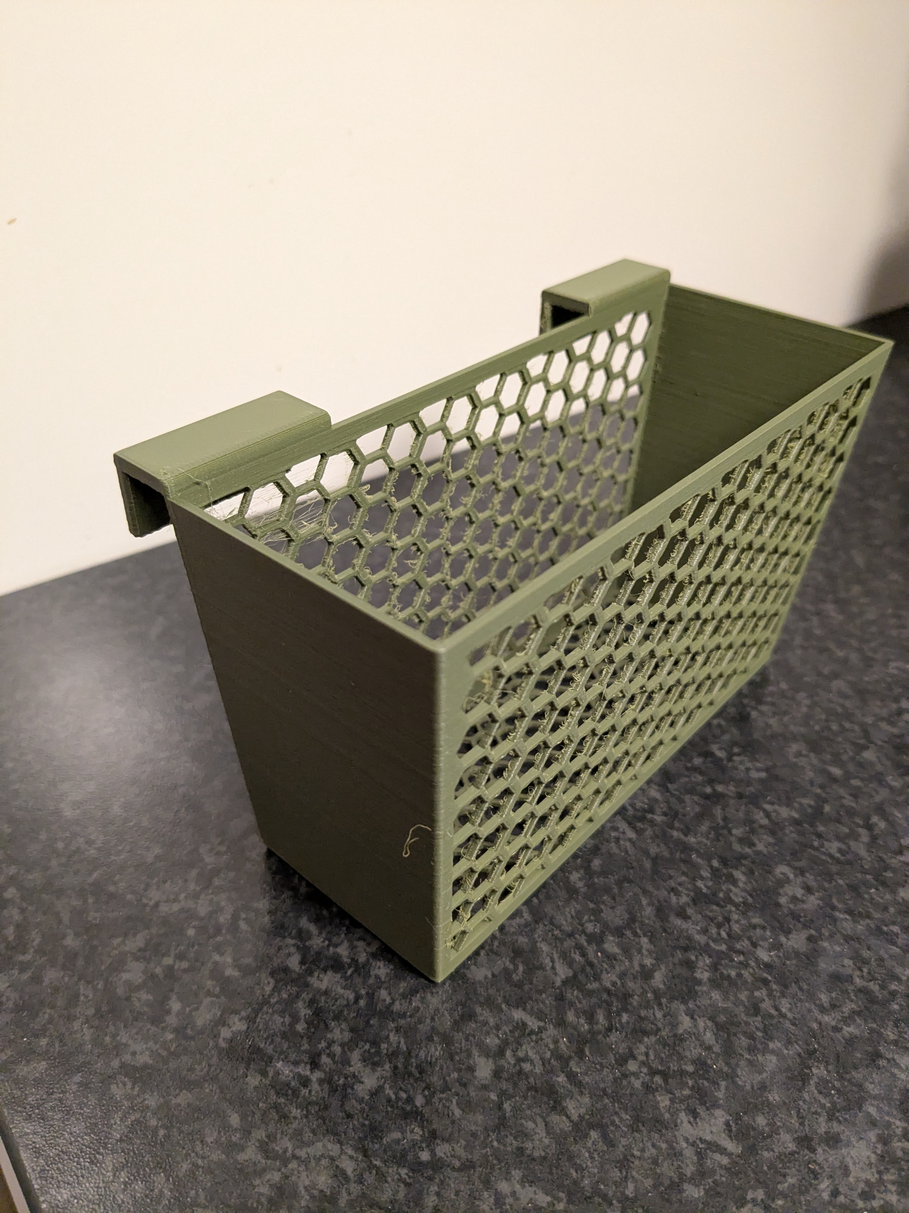Small lightweight box with hook
