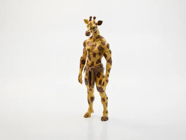 Giraffe Man Humanoid Fantasy Creature 3D Printable
