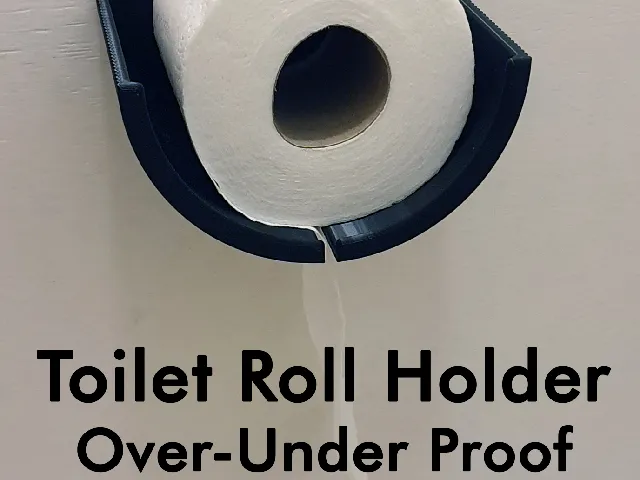 Toilet Roll Holder (Over-Under Proof)