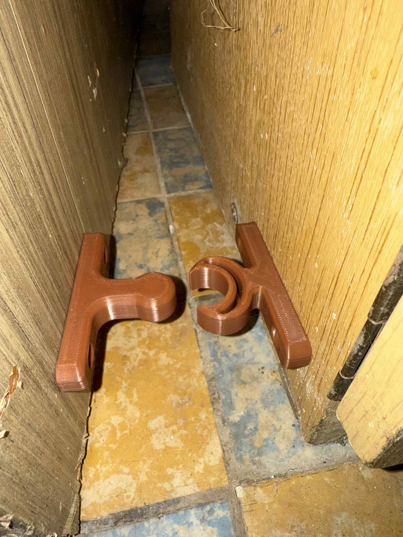 Snap-on door open holder