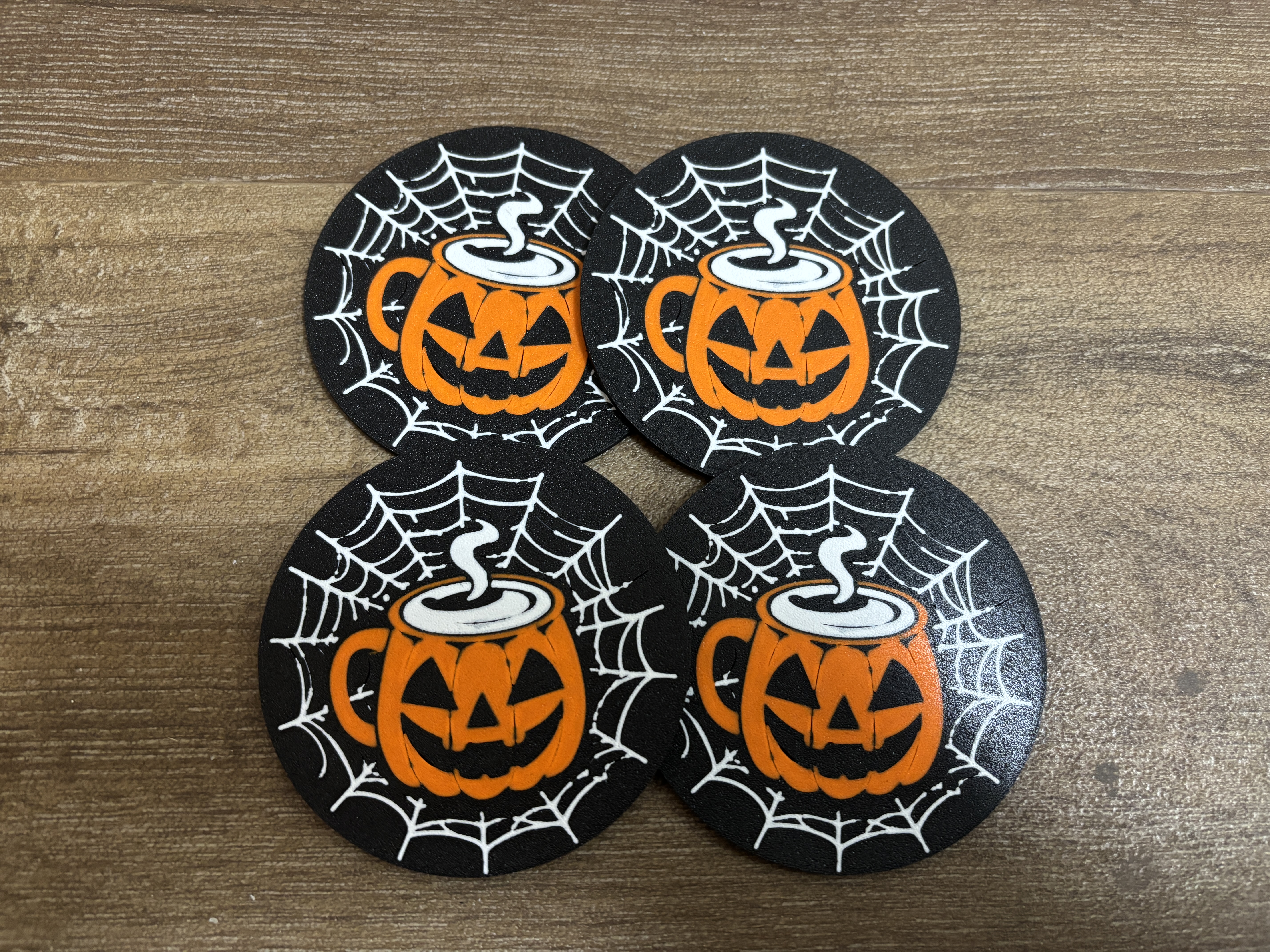 Halloween coffee coaster