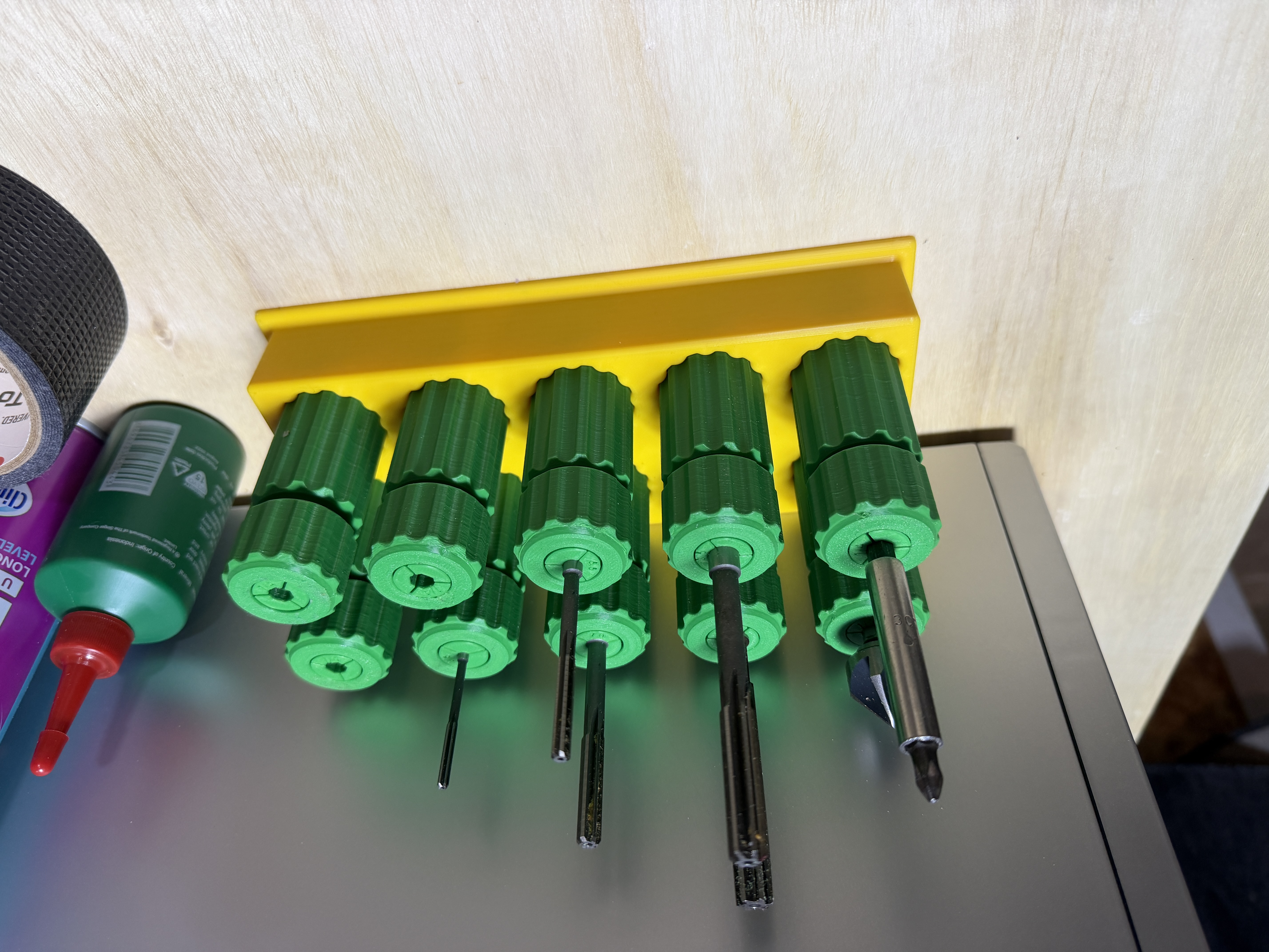 Collet handle base 10 places