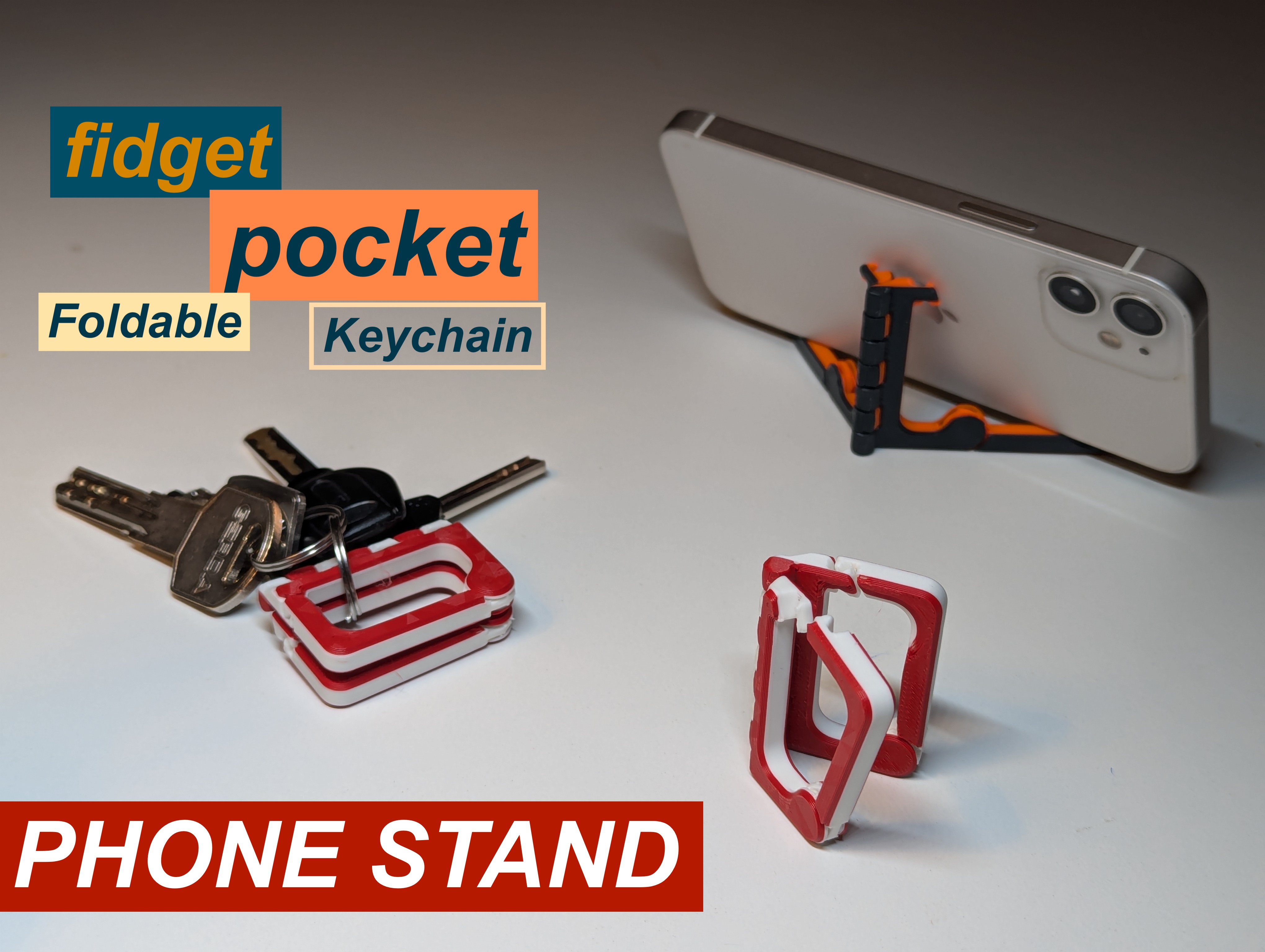 Pocket\Keychain\Fidget Phone Stand