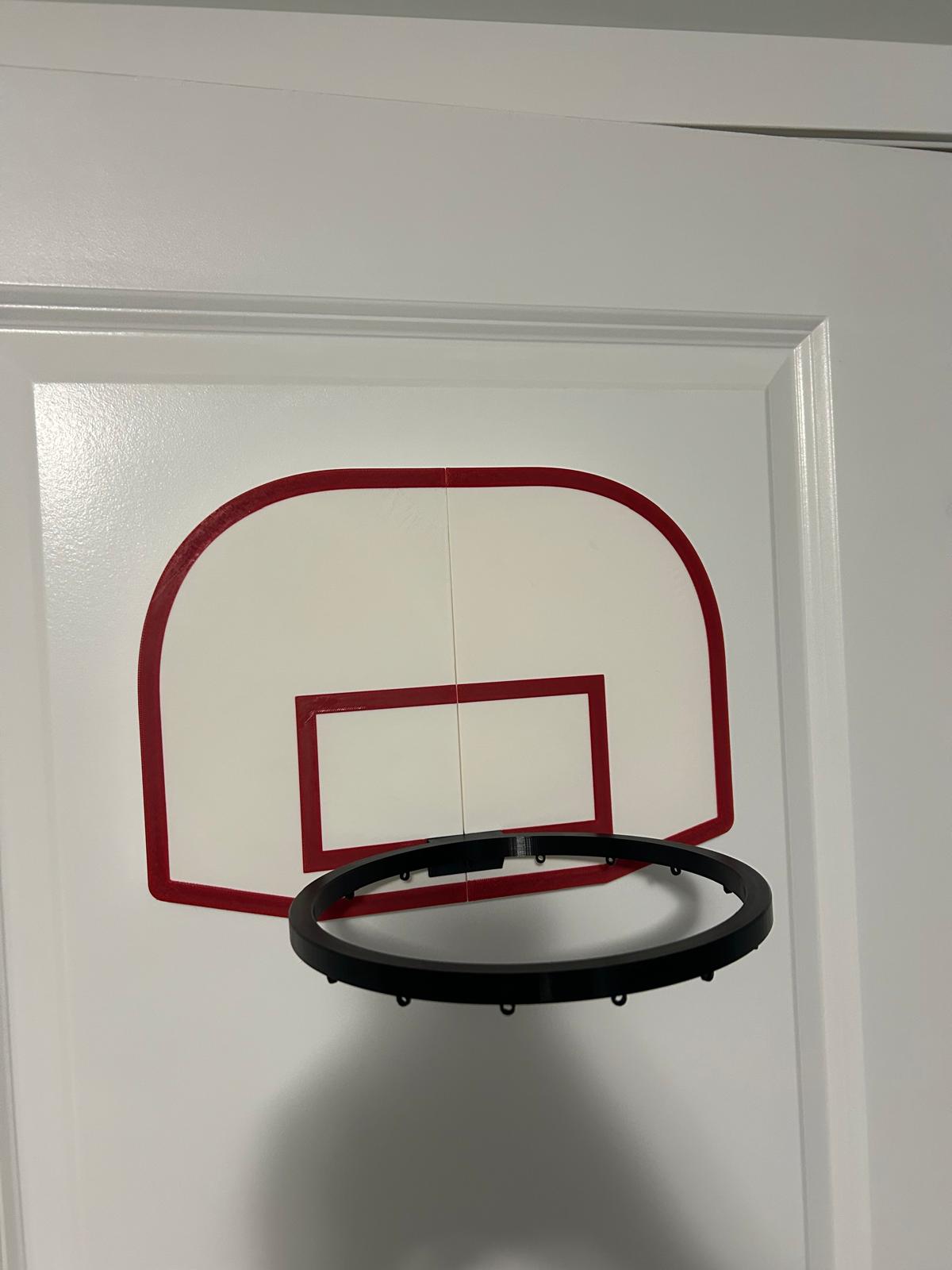 Basketball hoop for door