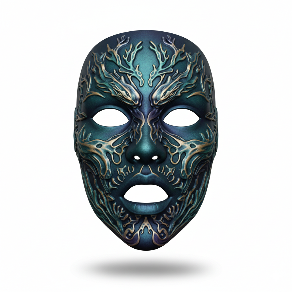 Hydra Abyss Monarch, mask, cosplay, wearable, costume, face, helmet