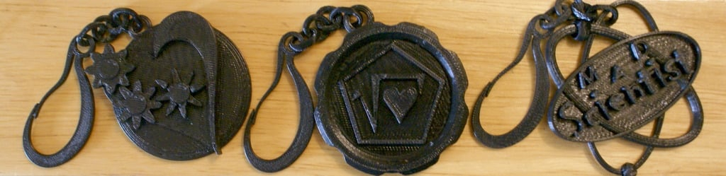 Interactive STE(A)M Keychains 3D model
