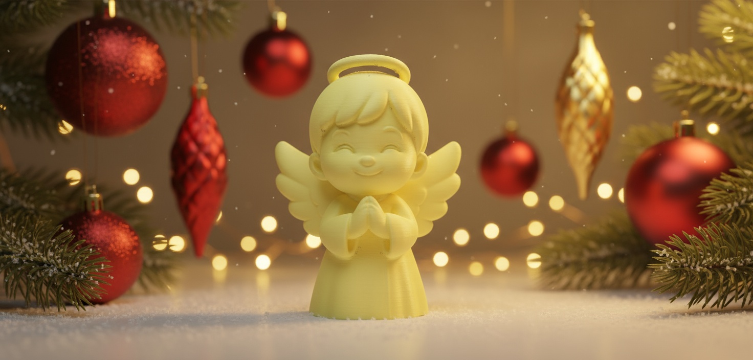 Cute Praying Angel Christmas Figurine