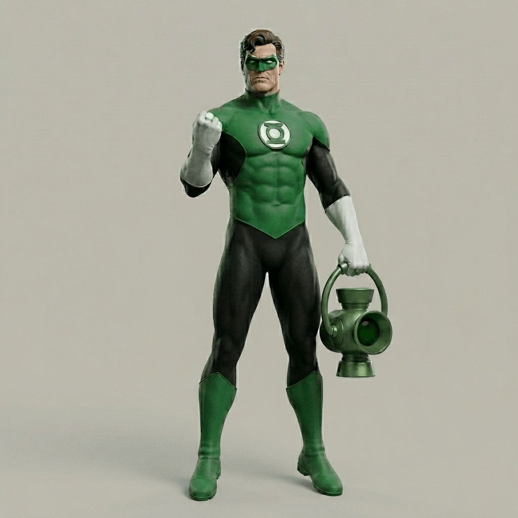 Superheroes - Green Lantern with Lantern (Comics)