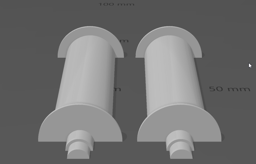 Wall mounted filament spool holder with 608 bearings.