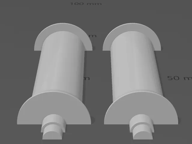Wall mounted filament spool holder with 608 bearings.