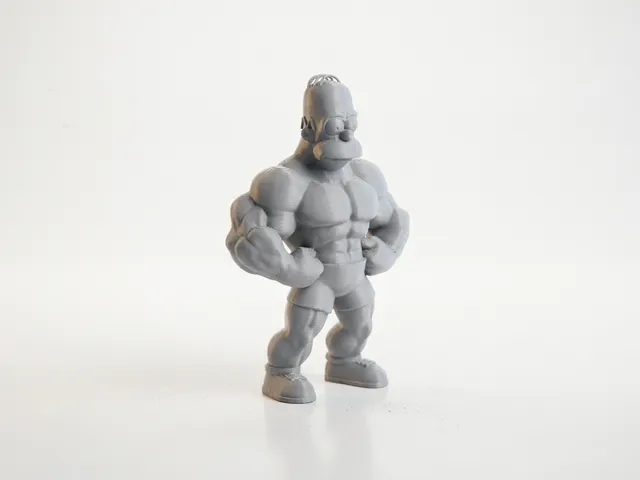 Buff Homer Simpson Figurine 3D Printable