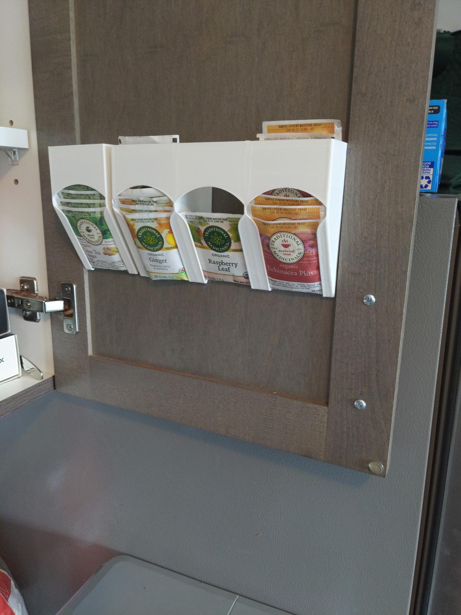 Tea Bag Dispenser Door Mount